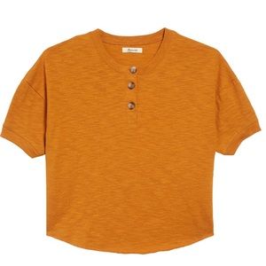 Madewell Raw Edge Henley Tee